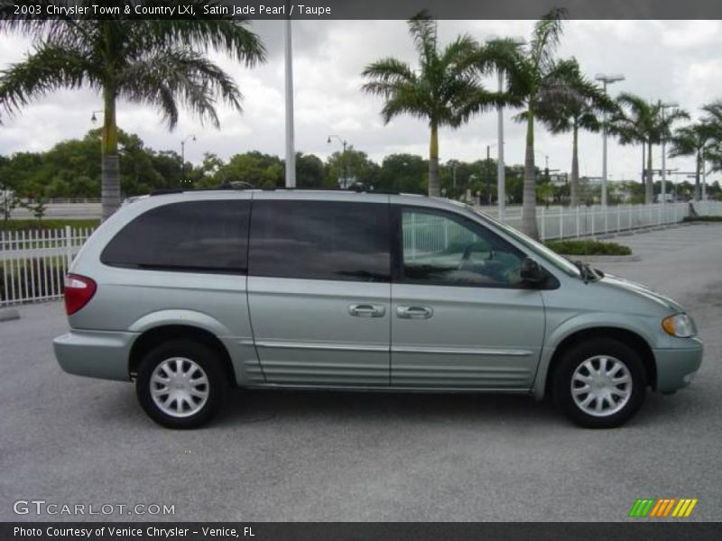 Satin Jade Pearl / Taupe 2003 Chrysler Town & Country LXi