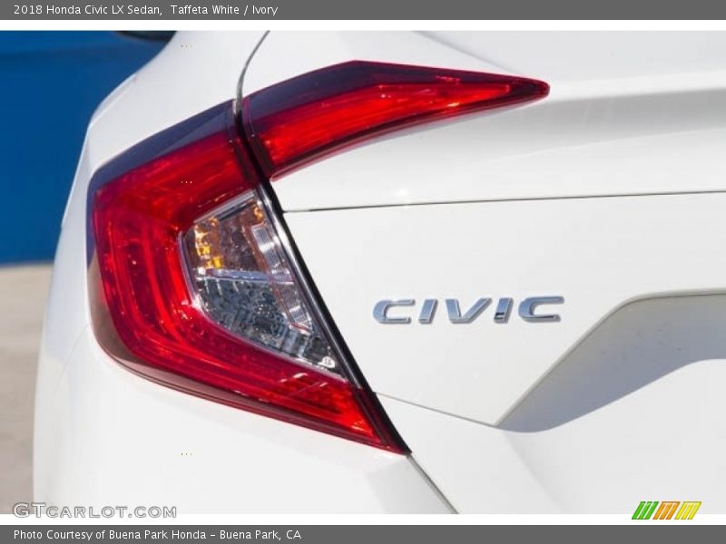 Taffeta White / Ivory 2018 Honda Civic LX Sedan