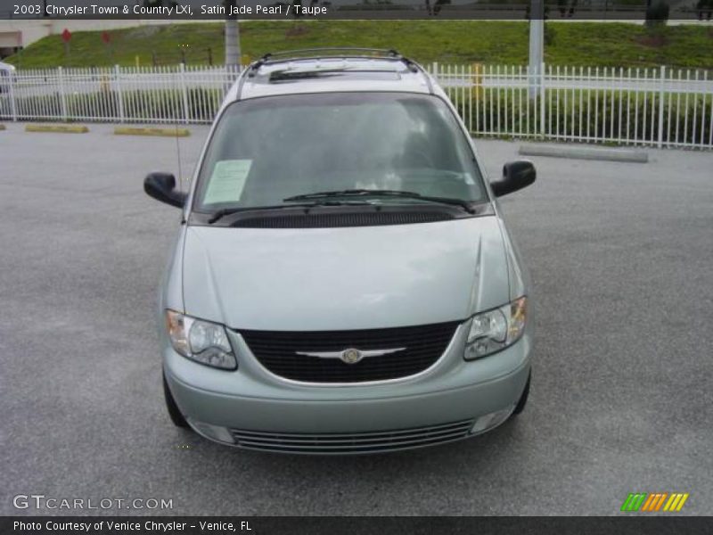 Satin Jade Pearl / Taupe 2003 Chrysler Town & Country LXi