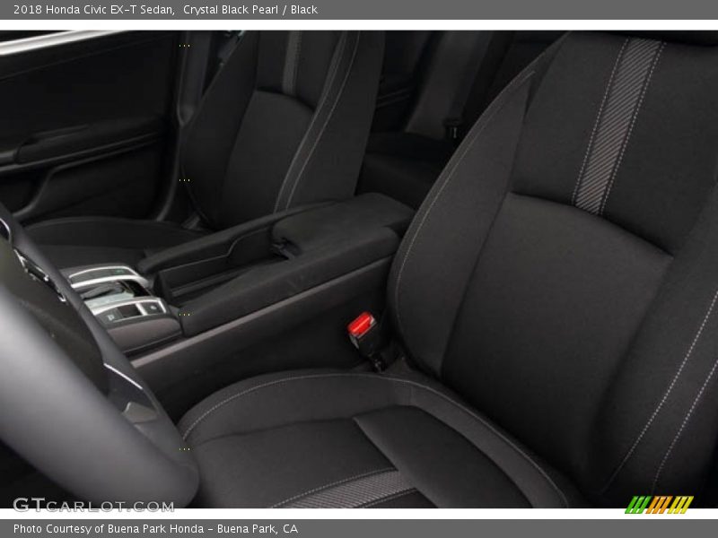 Crystal Black Pearl / Black 2018 Honda Civic EX-T Sedan