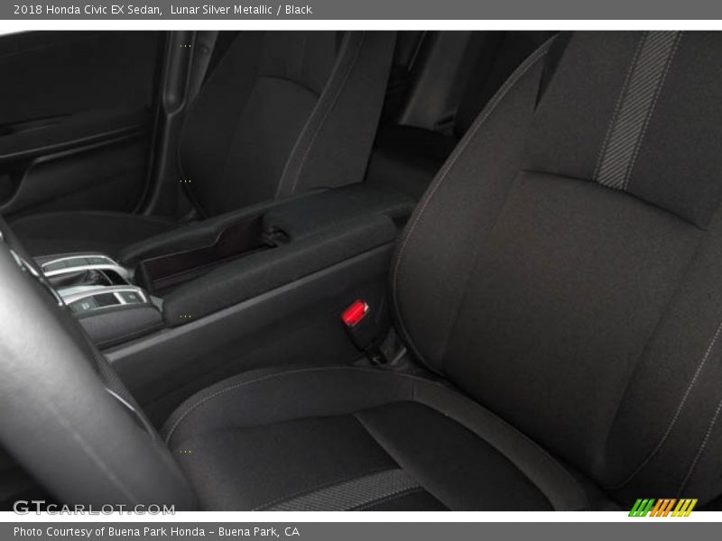Lunar Silver Metallic / Black 2018 Honda Civic EX Sedan