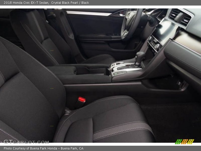 Crystal Black Pearl / Black 2018 Honda Civic EX-T Sedan