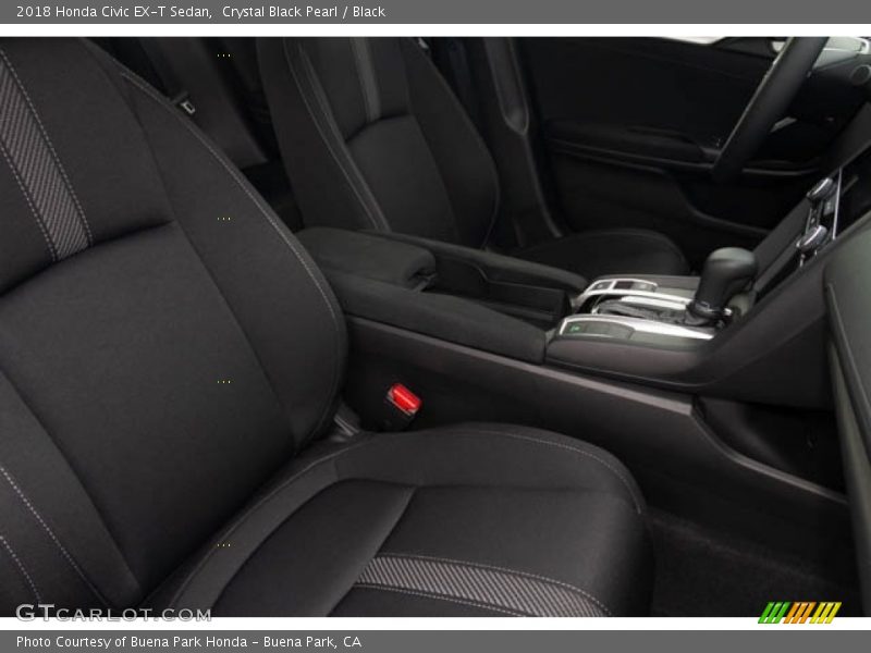 Crystal Black Pearl / Black 2018 Honda Civic EX-T Sedan