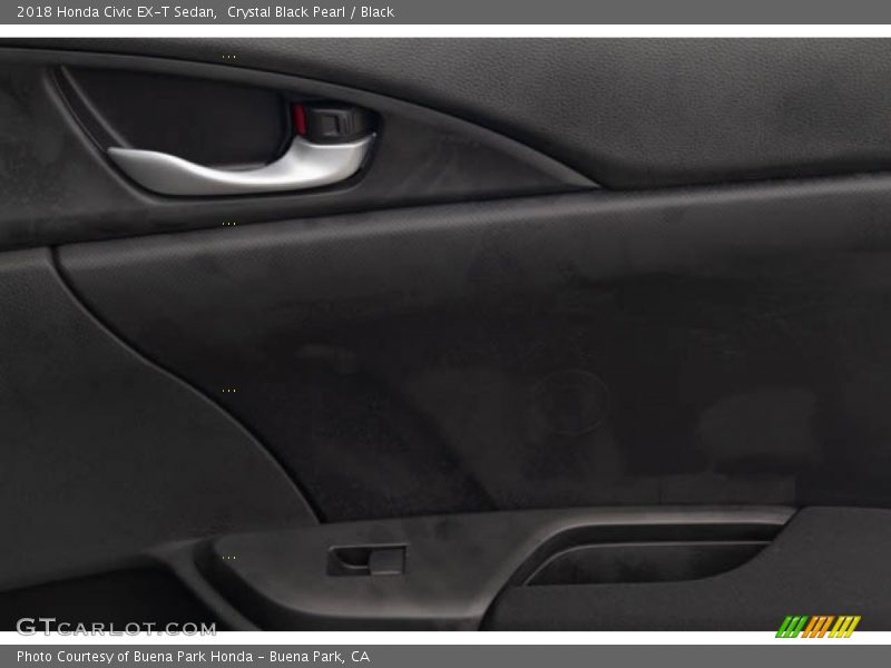Crystal Black Pearl / Black 2018 Honda Civic EX-T Sedan