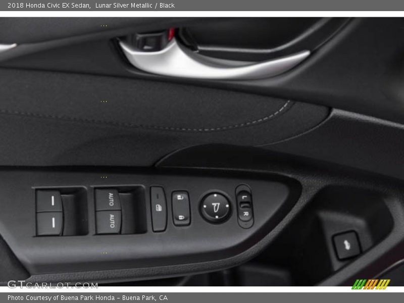 Lunar Silver Metallic / Black 2018 Honda Civic EX Sedan