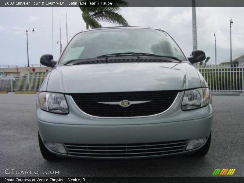 Satin Jade Pearl / Taupe 2003 Chrysler Town & Country LXi