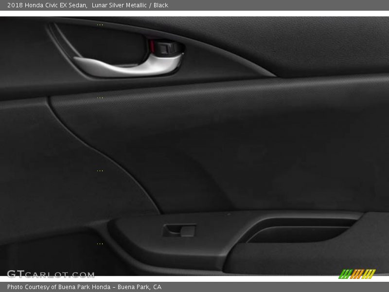 Lunar Silver Metallic / Black 2018 Honda Civic EX Sedan