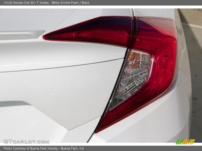 White Orchid Pearl / Black 2018 Honda Civic EX-T Sedan