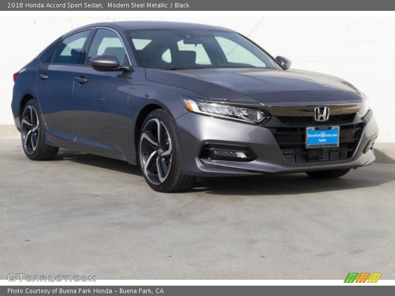 Modern Steel Metallic / Black 2018 Honda Accord Sport Sedan