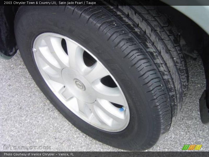 Satin Jade Pearl / Taupe 2003 Chrysler Town & Country LXi