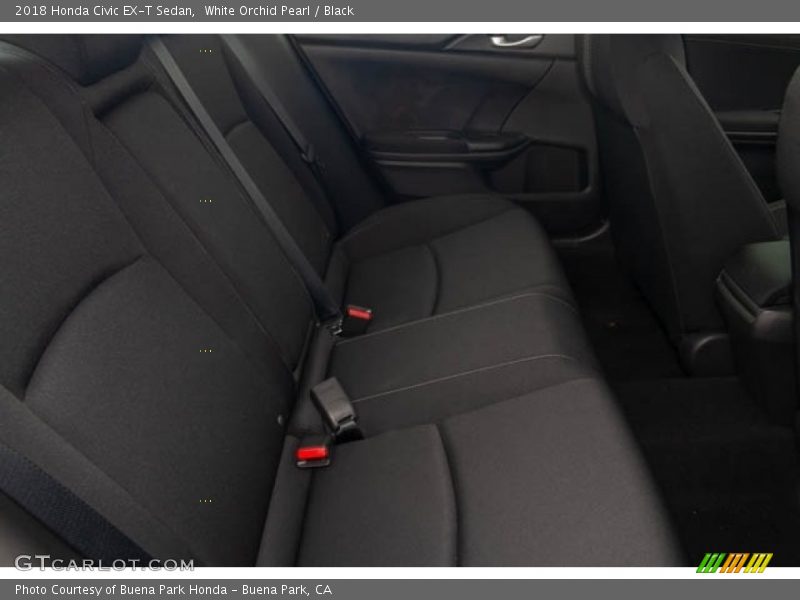 White Orchid Pearl / Black 2018 Honda Civic EX-T Sedan