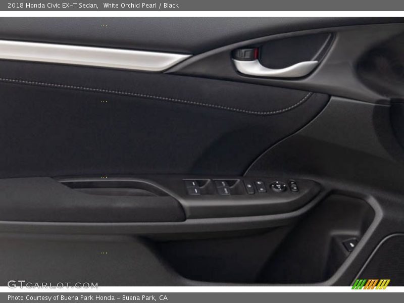 White Orchid Pearl / Black 2018 Honda Civic EX-T Sedan