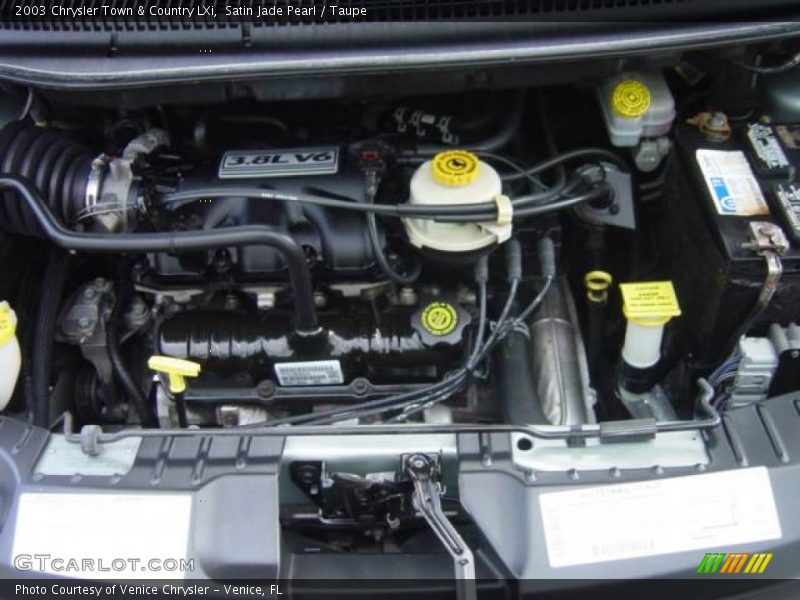Satin Jade Pearl / Taupe 2003 Chrysler Town & Country LXi