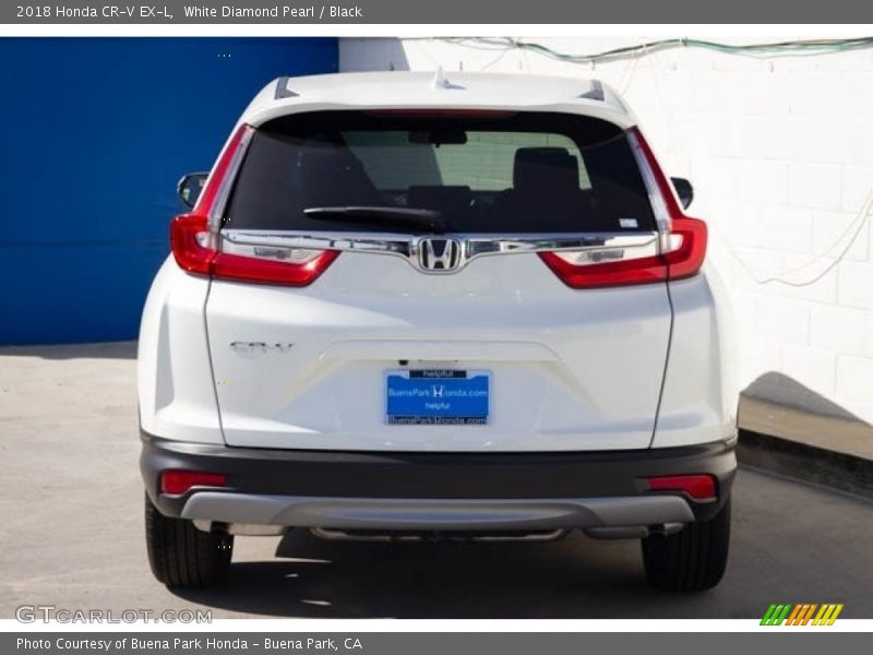 White Diamond Pearl / Black 2018 Honda CR-V EX-L