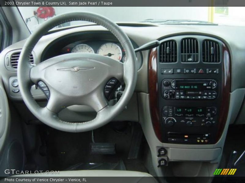 Satin Jade Pearl / Taupe 2003 Chrysler Town & Country LXi