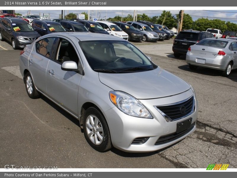 Brilliant Silver / Charcoal 2014 Nissan Versa 1.6 SV Sedan