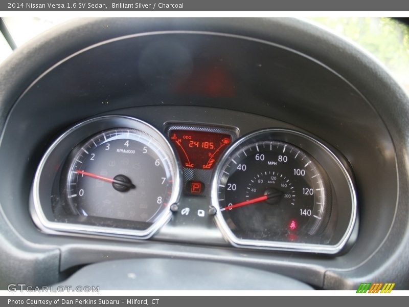 Brilliant Silver / Charcoal 2014 Nissan Versa 1.6 SV Sedan