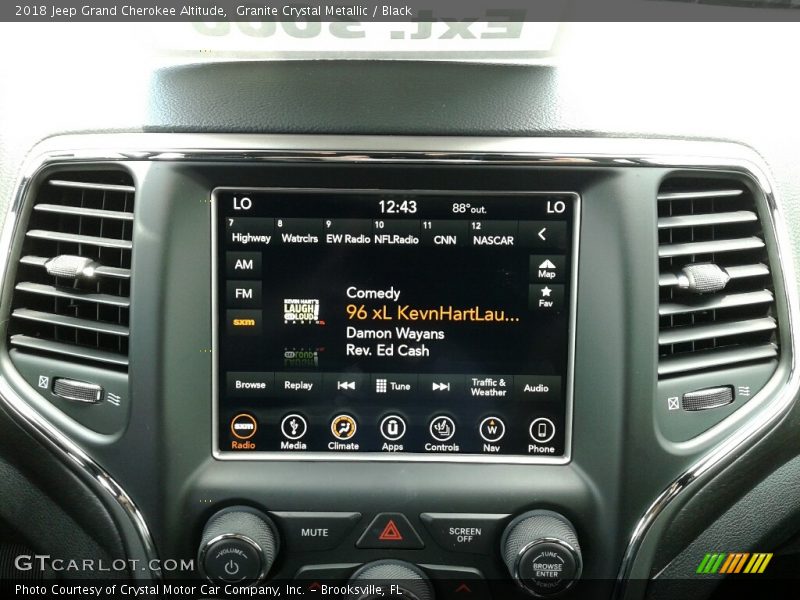Granite Crystal Metallic / Black 2018 Jeep Grand Cherokee Altitude