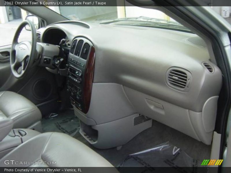 Satin Jade Pearl / Taupe 2003 Chrysler Town & Country LXi