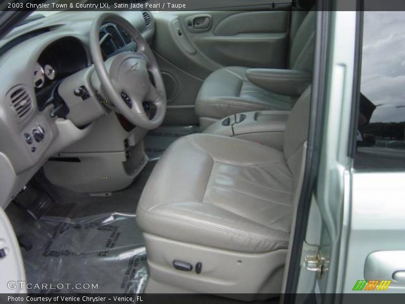 Satin Jade Pearl / Taupe 2003 Chrysler Town & Country LXi