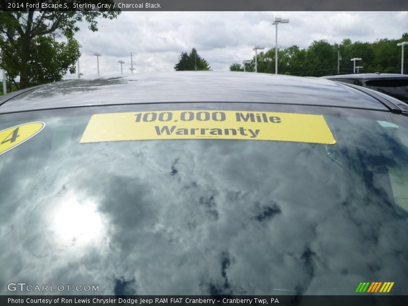Sterling Gray / Charcoal Black 2014 Ford Escape S