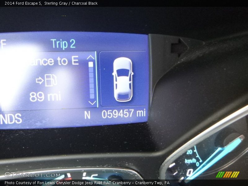 Sterling Gray / Charcoal Black 2014 Ford Escape S