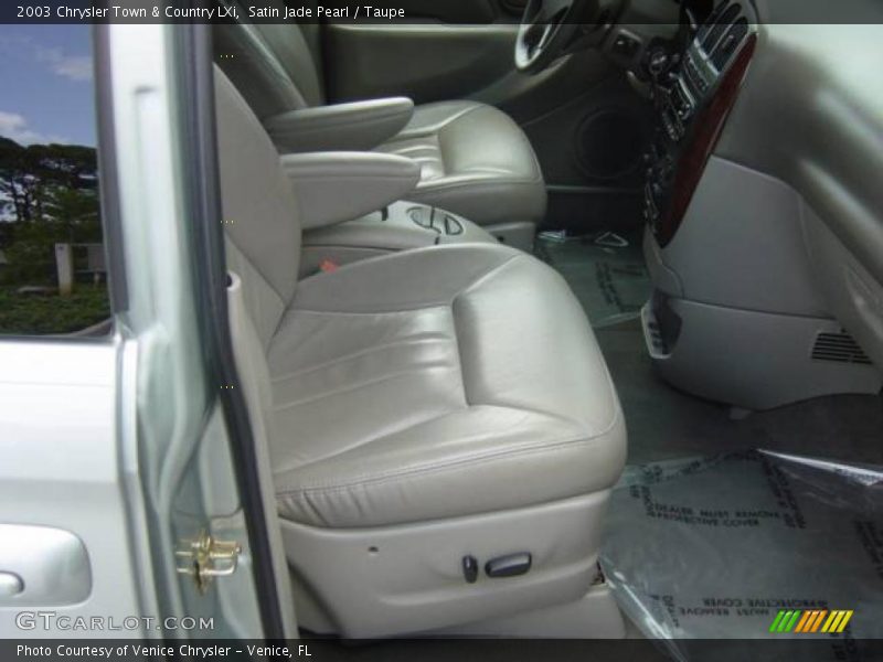 Satin Jade Pearl / Taupe 2003 Chrysler Town & Country LXi