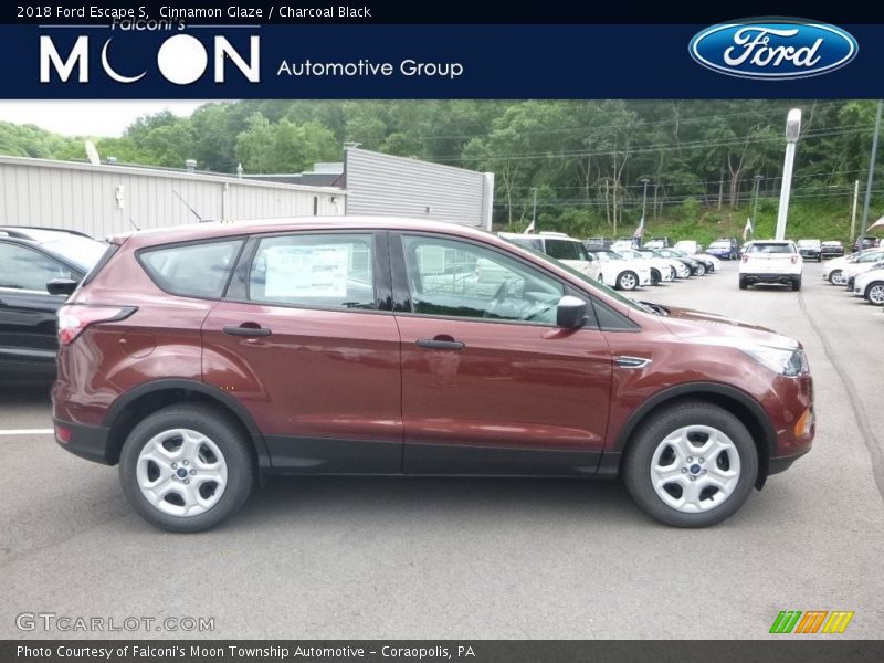 Cinnamon Glaze / Charcoal Black 2018 Ford Escape S