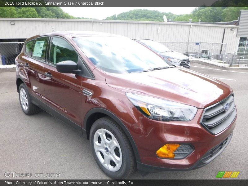 Cinnamon Glaze / Charcoal Black 2018 Ford Escape S