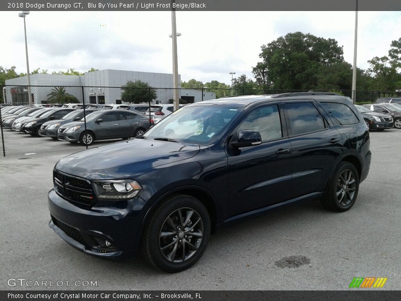 Blu By You Pearl / Light Frost Beige/Black 2018 Dodge Durango GT