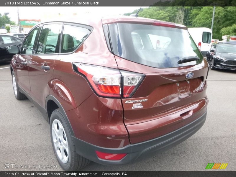 Cinnamon Glaze / Charcoal Black 2018 Ford Escape S