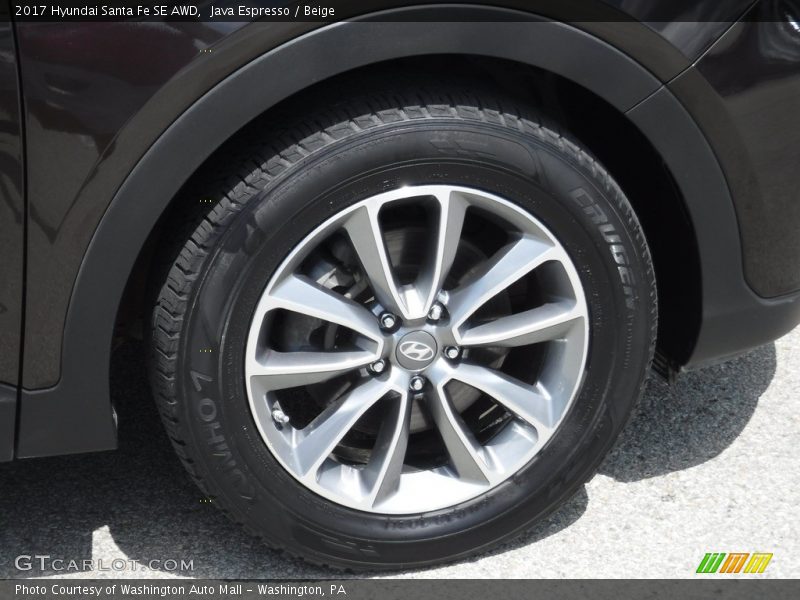 Java Espresso / Beige 2017 Hyundai Santa Fe SE AWD