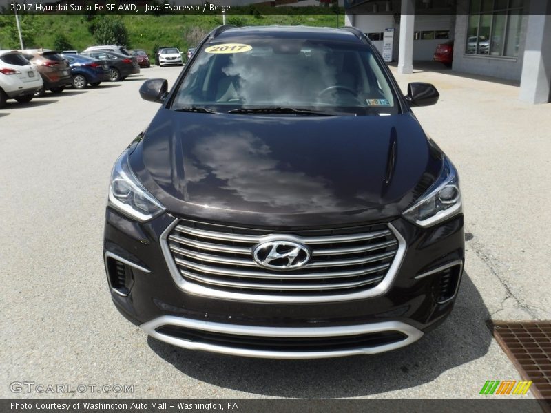 Java Espresso / Beige 2017 Hyundai Santa Fe SE AWD