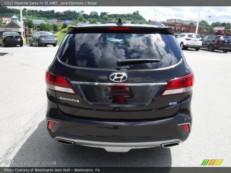 Java Espresso / Beige 2017 Hyundai Santa Fe SE AWD