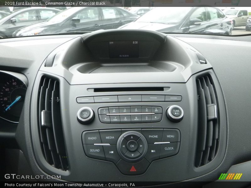 Cinnamon Glaze / Charcoal Black 2018 Ford Escape S