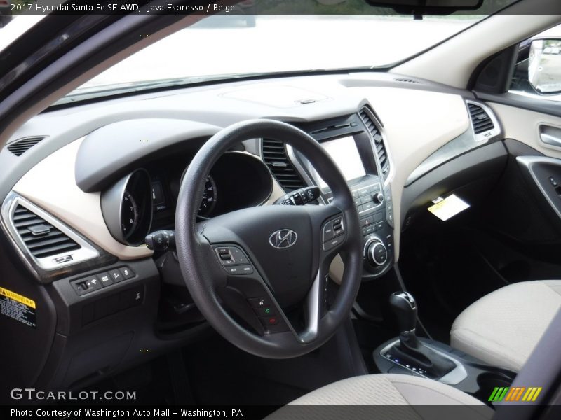 Java Espresso / Beige 2017 Hyundai Santa Fe SE AWD