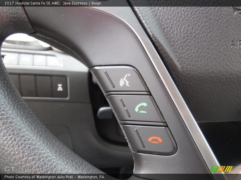Java Espresso / Beige 2017 Hyundai Santa Fe SE AWD
