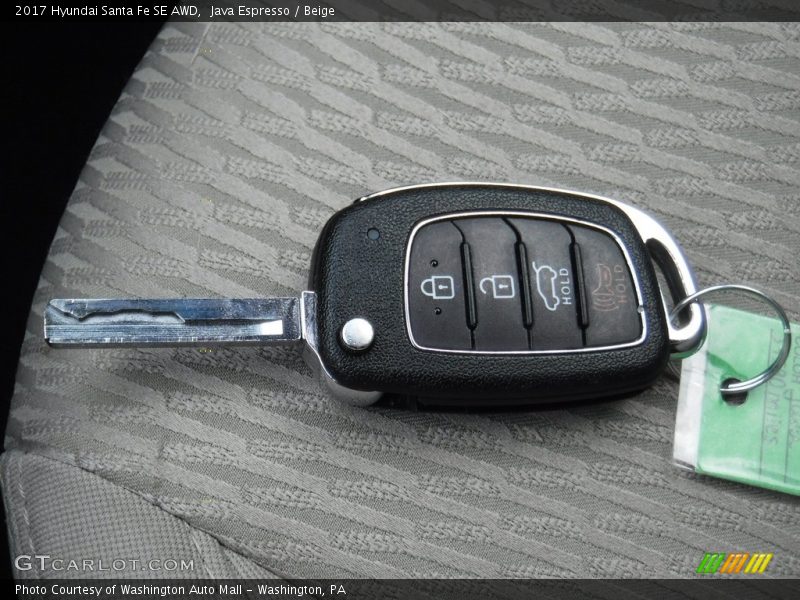Java Espresso / Beige 2017 Hyundai Santa Fe SE AWD