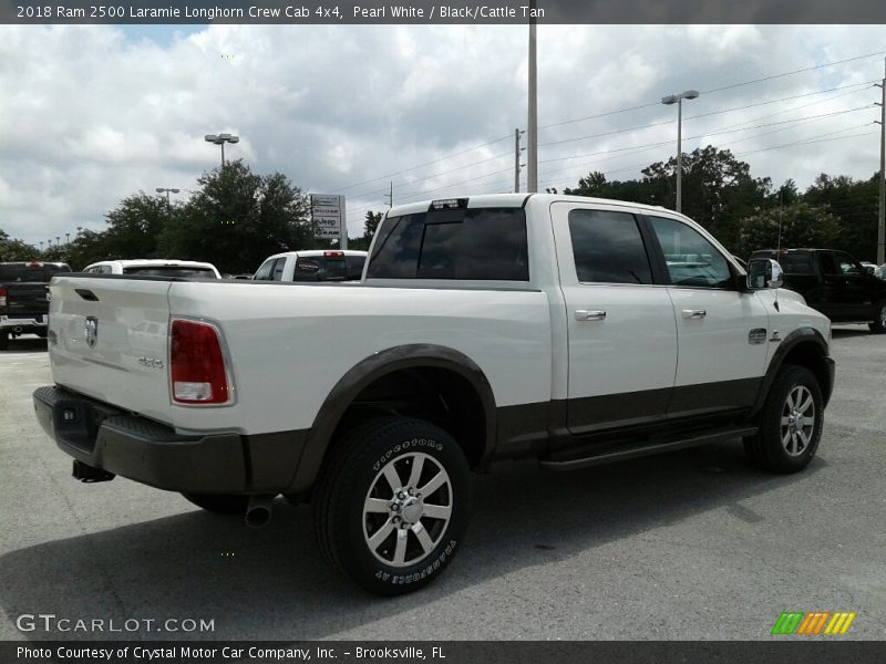 Pearl White / Black/Cattle Tan 2018 Ram 2500 Laramie Longhorn Crew Cab 4x4
