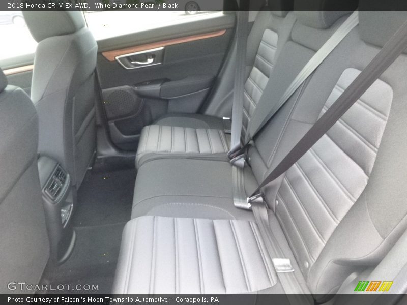 White Diamond Pearl / Black 2018 Honda CR-V EX AWD