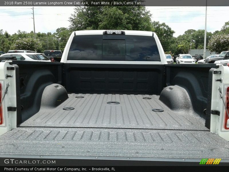 Pearl White / Black/Cattle Tan 2018 Ram 2500 Laramie Longhorn Crew Cab 4x4