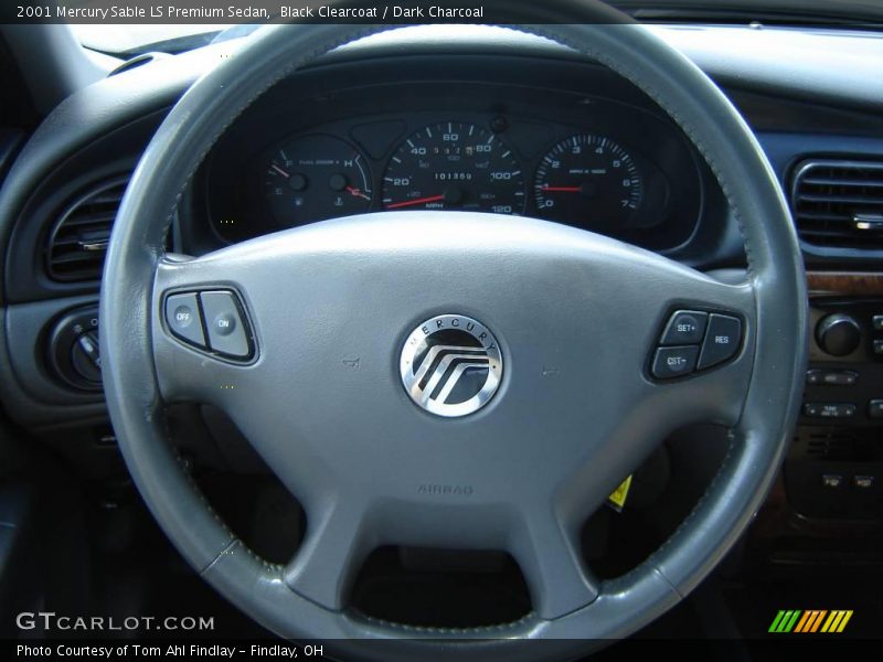 Black Clearcoat / Dark Charcoal 2001 Mercury Sable LS Premium Sedan