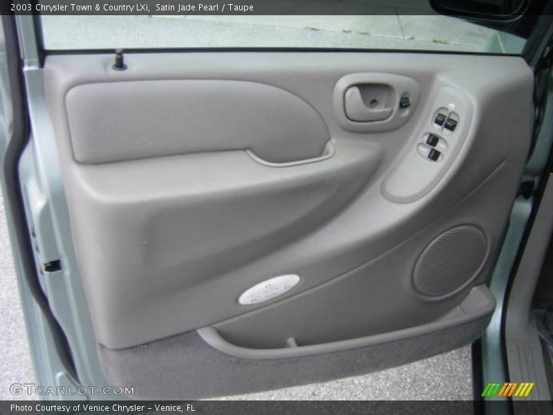 Satin Jade Pearl / Taupe 2003 Chrysler Town & Country LXi