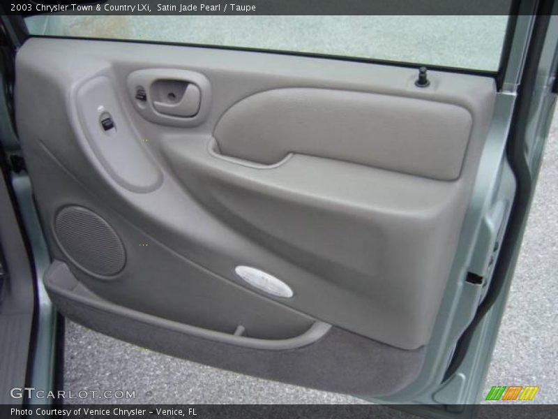 Satin Jade Pearl / Taupe 2003 Chrysler Town & Country LXi