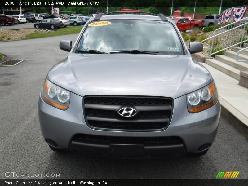 Steel Gray / Gray 2008 Hyundai Santa Fe GLS 4WD