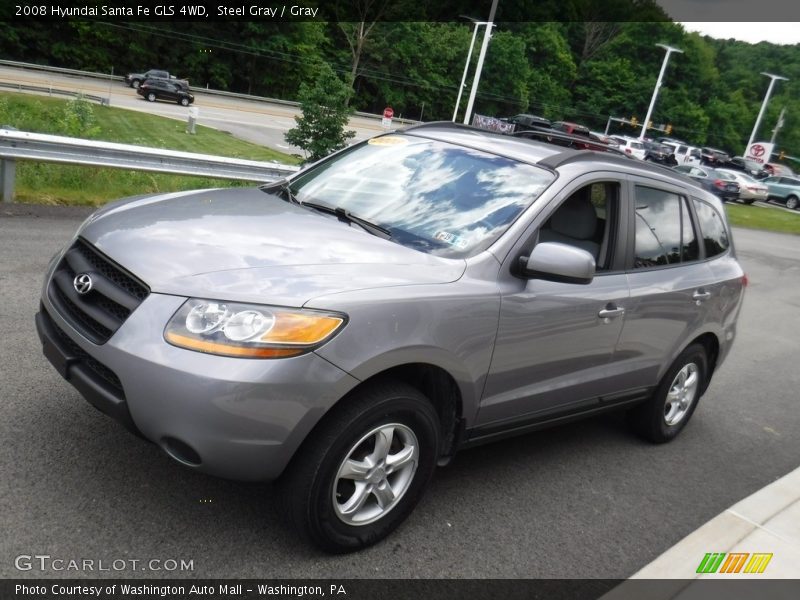 Steel Gray / Gray 2008 Hyundai Santa Fe GLS 4WD