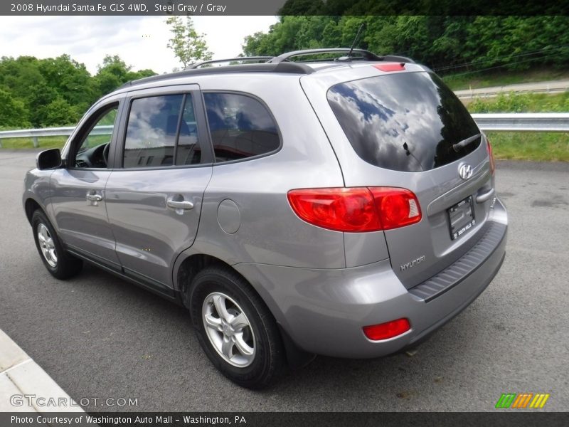 Steel Gray / Gray 2008 Hyundai Santa Fe GLS 4WD