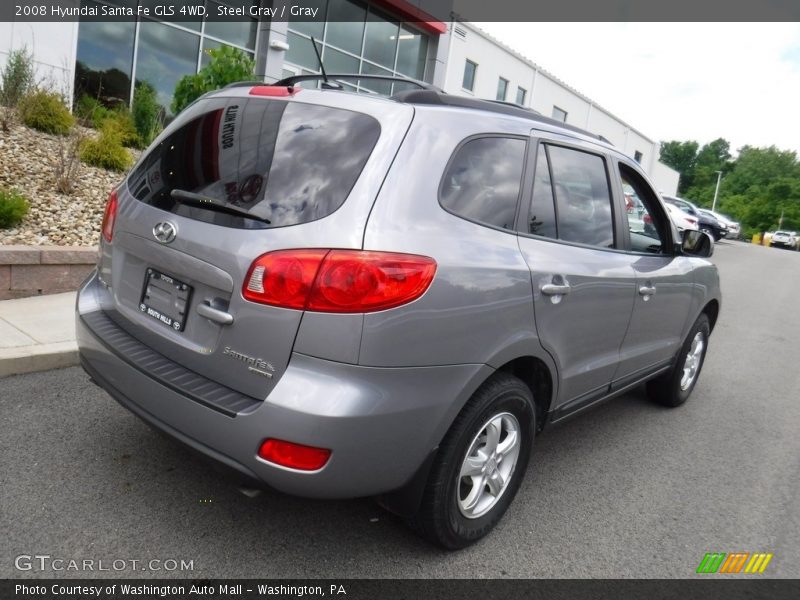 Steel Gray / Gray 2008 Hyundai Santa Fe GLS 4WD