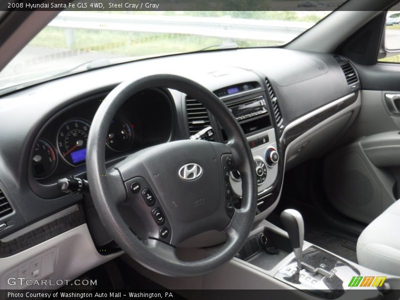 Steel Gray / Gray 2008 Hyundai Santa Fe GLS 4WD
