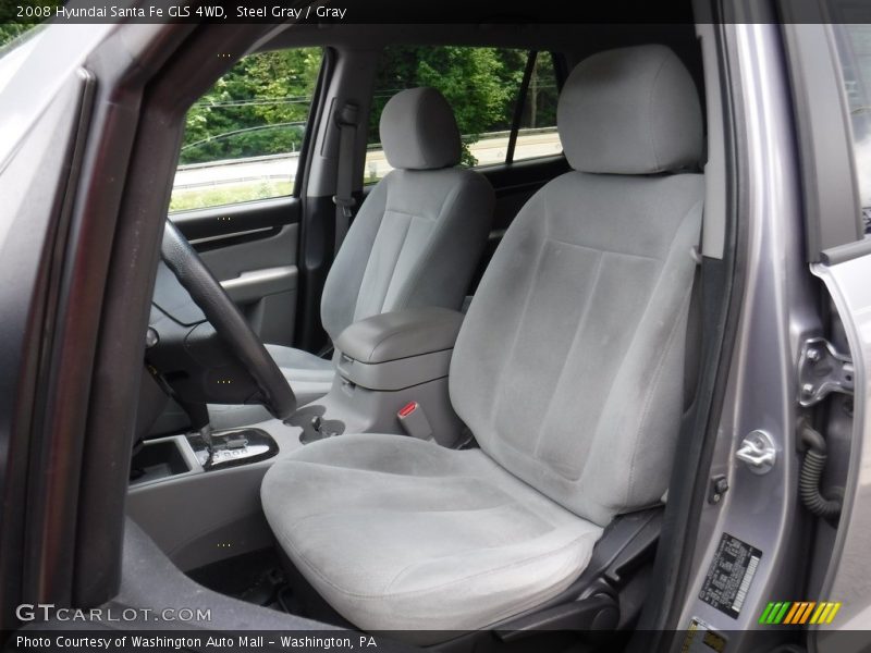 Steel Gray / Gray 2008 Hyundai Santa Fe GLS 4WD